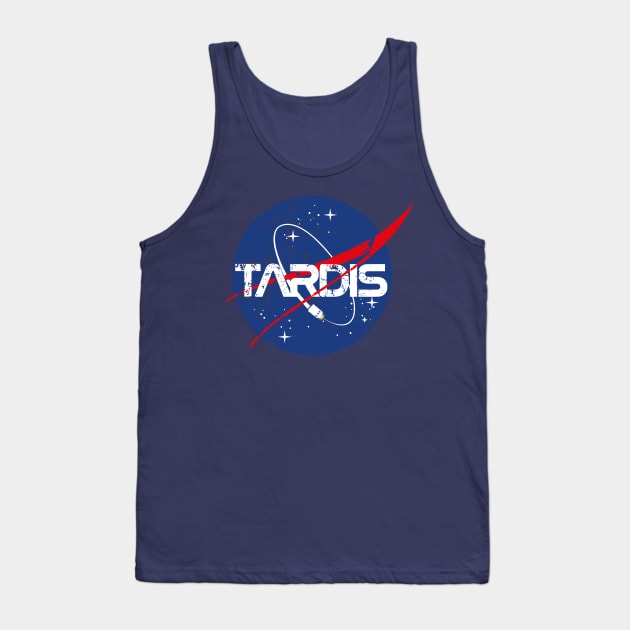 TARDIS NASA DISTRESSED VINTAGE LOGO Tank Top by KARMADESIGNER T-SHIRT SHOP